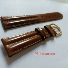 LOTTO CINTURINI VERA PELLE x OROLOGI, VARIE MISURE, NERO e  MARRONE mod.:P3.4