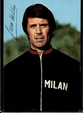 Cartolina calcio calciatore Cesare Maldini Milan con autografo stampato