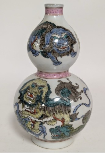Antico raro vaso leone - raro, rosa