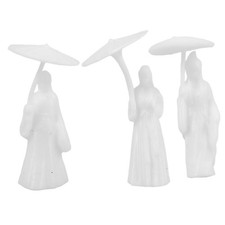  3 pezzi Statuetta di ragazza antica Statua di ragazza in stile cinese Ornamento