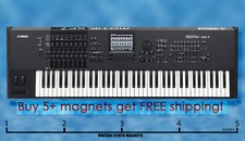 YAMAHA MOTIF XF XS ES 6 7 8 bianco SINTETIZZATORE magnete frigorifero