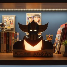 Goldrake Ufo Robot Grendizer Buste Lampada LED Legno ARTIGIANALE Custom Go Nagai