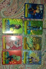 LOTTO 7 LAMINCARDS CARD CARTE DRAGON BALL Z GT SERIE PLATINO EDIBAS Goku Vegeta 