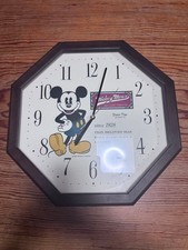 Orologio da parete ottagonale Topolino FW645B retro in legno design vintage