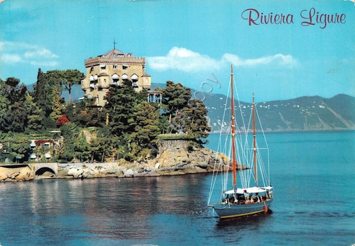 Cartolina rapallo barca - cartolina,