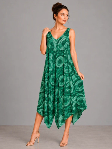 Tuta boho verde - italiana, tie