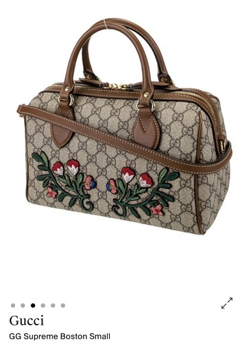 Borsa gucci boston ricamata - borsa,