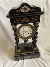 Antico orologio di Parigi a pendolo portico parigina Francese con intarsi Boulle