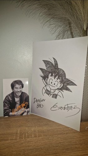 Akira toriyama signed 6x4 - akira,