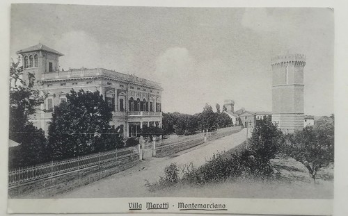 Cartolina montemarciano villa - montemarciano,