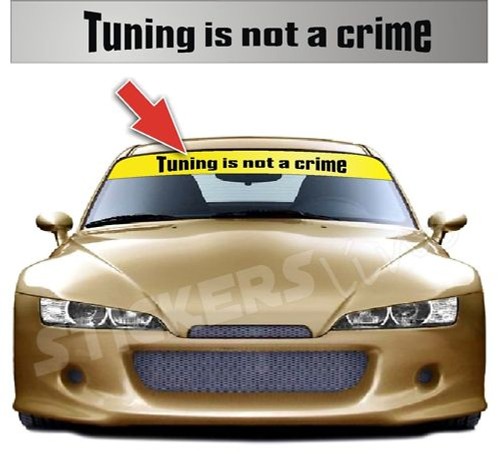 Adesivi tuning fascia parasole - adesivi,