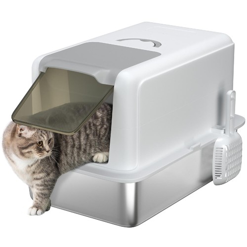 Lettiera per gatti - chiusa, con