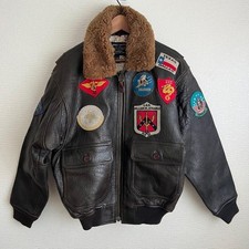 Giacca bomber da volo AVIREX G-1 vera pelle modello top gun marrone taglia M usata