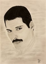 Dipinto freddie mercury fatto - mercury,
