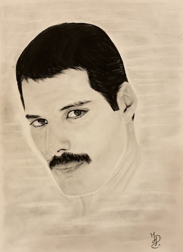 Dipinto freddie mercury fatto - mercury,