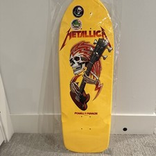 Powell Peralta Metallica Collaborazione Skateboard Deck Brite Lite Giallo
