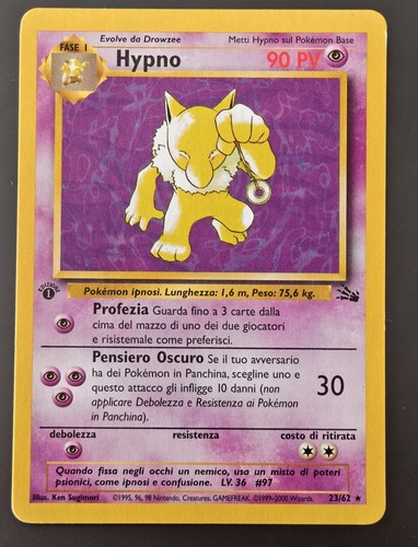 Pokemon hypno fossil - hypno, 23/62