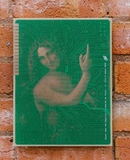 PCB Imbue Art San Giovanni Battista firmato con circuito stampato COA