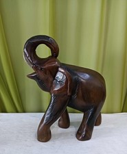 SCULTURA DI ELEFANTE ETNICO IN LEGNO H.CM 29 L.CM 23
