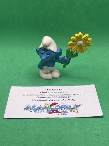 Puffi smurfs puffo con fiore - puffo,