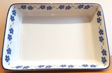 LASAGNERA  - PIROFILA - TEGLIA  FORNO - RETTANGOLARE - DECORATA - CM. 32*21*6