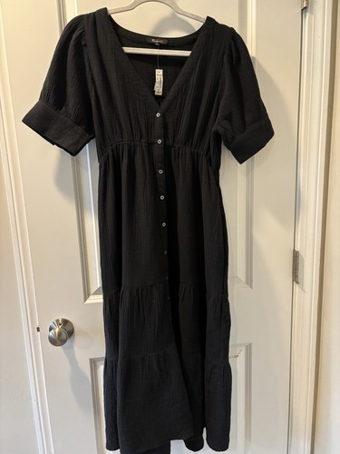 Abito midi madewell - madewell, nero