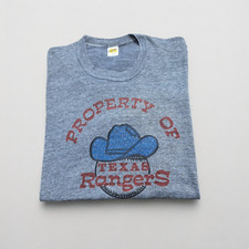 Russell Athletic tshirt texas Rangers vintage 80S baseball MLB tg.XL veste M/L