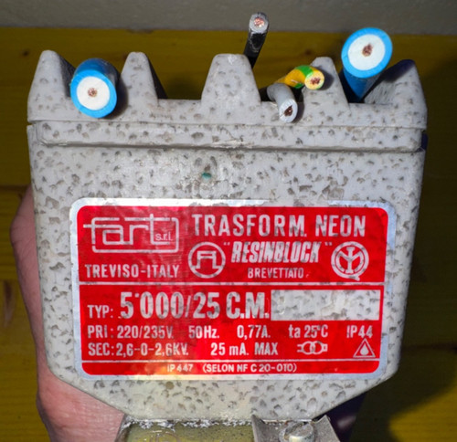Trasformatore neon fart - trasformatore,
