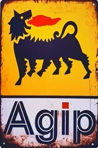 Targa latta agip - in, agip,