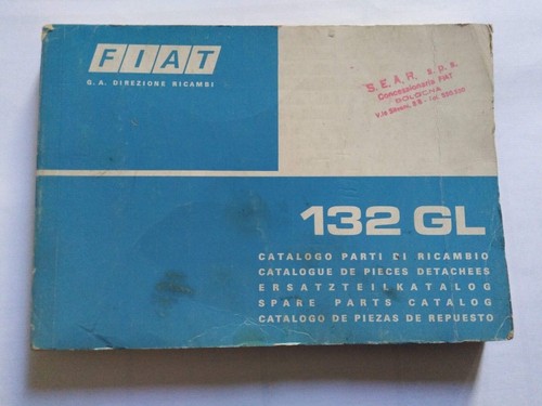 Fiat 132 catalogo - fiat, ricambi