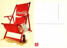 Cartolina Postcard Coca-Cola (Sdraio) Originale fine 1970 (cm 15x11)