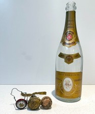 Bottiglia champagne Louis Roederer CRISTAL Brut 1983 da collezione + tappo vuoto =XLNT