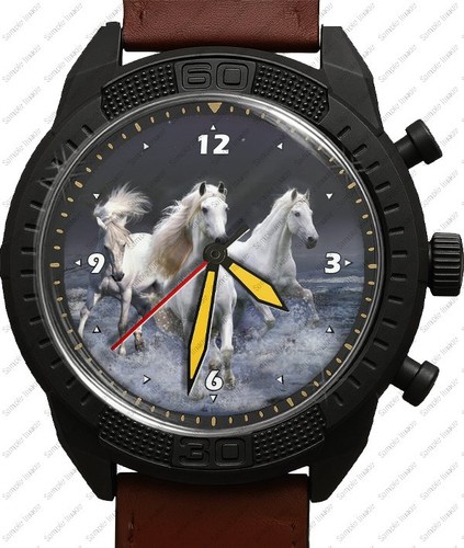 Orologio polso pelle - in,