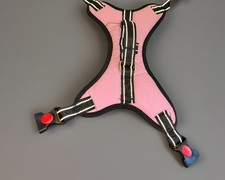 Imbracatura per cani rosa e