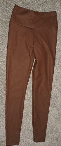 Leggings donna ecopelle senza