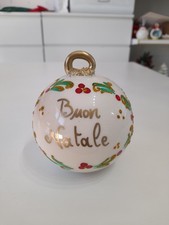 Pallina Di Natale In Ceramica