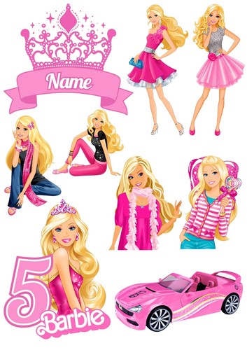 Barbie cake topper - barbie,