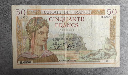 Francia banconota da - -,