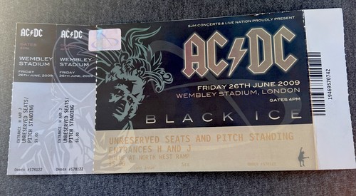 Original concert ticket - original,