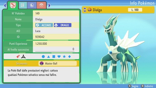 Dialga shiny 6iv - dialga, +
