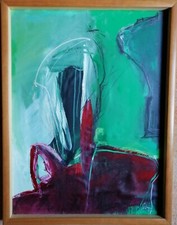 Quadro acrilico su cartone