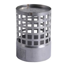 TERMINALE MANICOTTO CANNA FUMARIA STUFA PELLET SCARICO FUMI ACCIAIO INOX Ø 80MM