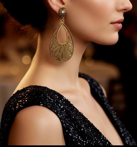 Orecchini vintage a clip - orecchini,