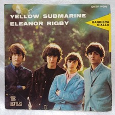 DISCO 45 GIRI THE BEATLES YELLOW SUBMARINE/ELEANOR RIGBY QMSP 16397 ITALIA 1966