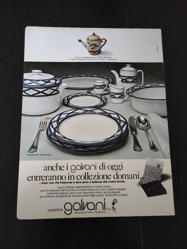 1975 ceramica galvani servizio - ceramica,