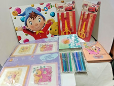 DIARIO /PICTURES  WINNIE de POOH /FLINTSTONE/  SET CARS PENNARELLI  MATITE SET