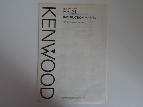 Kenwood solo manuale - kenwood, (solo