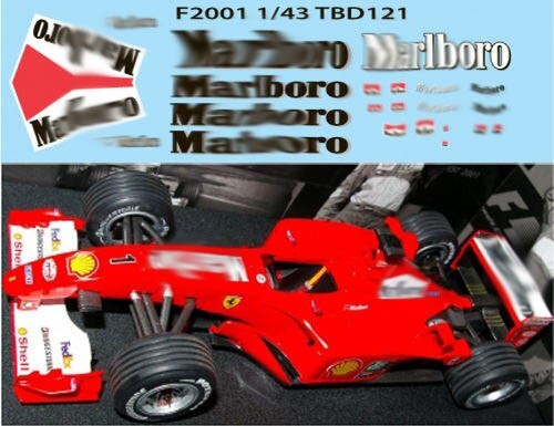 Decals per ferrari f1 - 1/43,