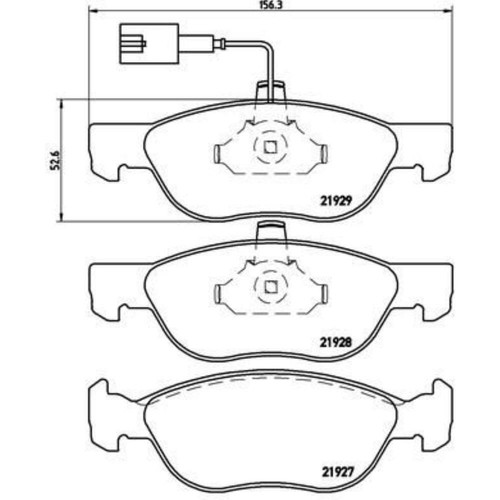 Brembo kit pastiglie freno - brembo, a