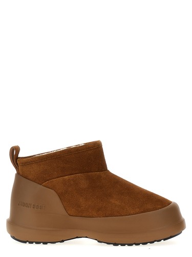 Moon boot brown cowhide flat - moon,